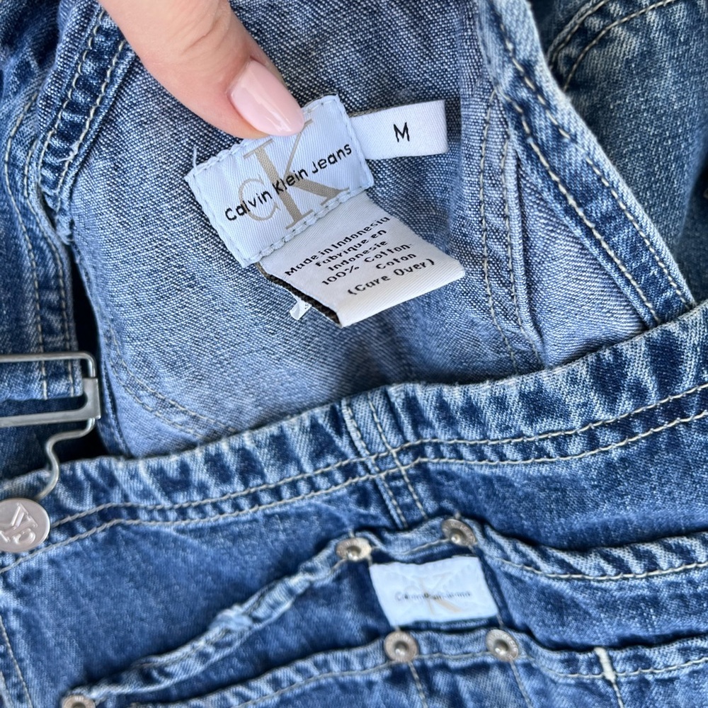 Vintage 90s Calvin Klein denim overalls - Picture 4 of 4